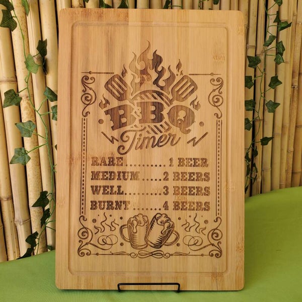 BBQ Timer Serving Board