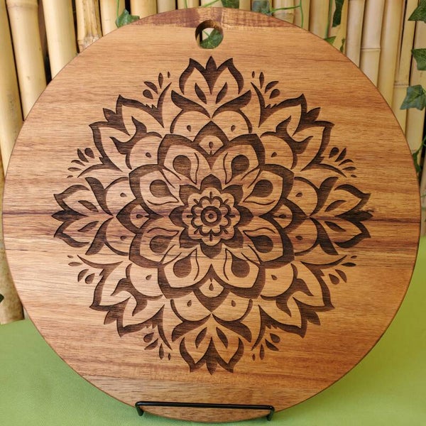 Round Flower Mandala Charcuterie Board
