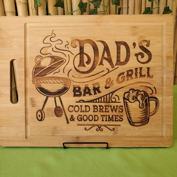 DAD'S BAR & GRILL BBQ Serving Board