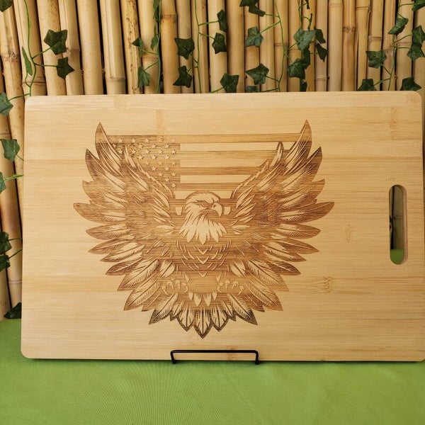 American Eagle/Flag Serving Board