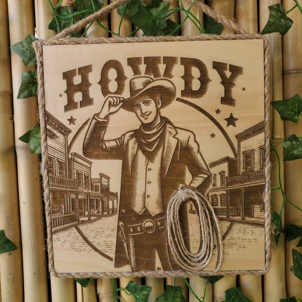 Howdy Door Welcome sign