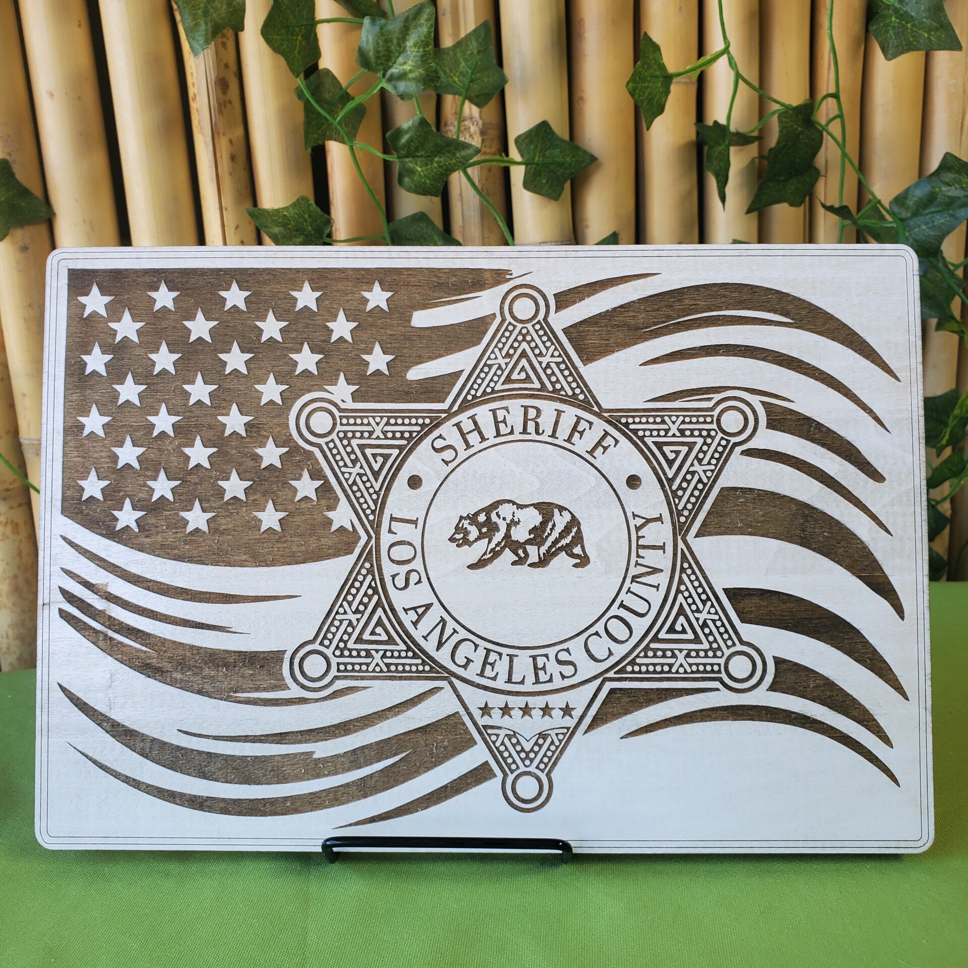 Sherrif rustic wood sign