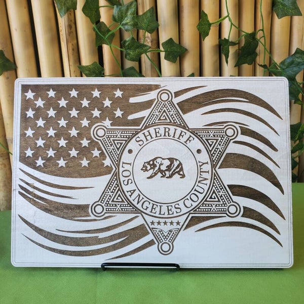Sherrif rustic wood sign