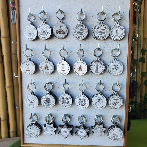 Military and First Responders keychains