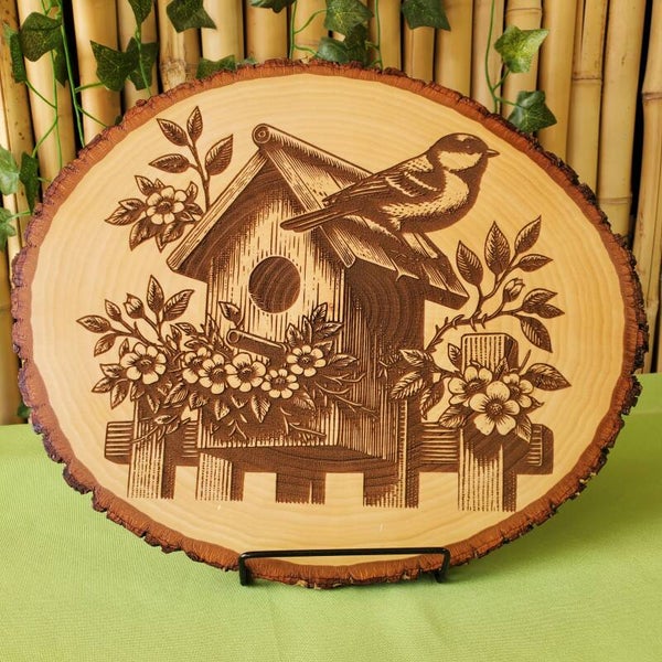 Live Edge Birdhouse Plaque