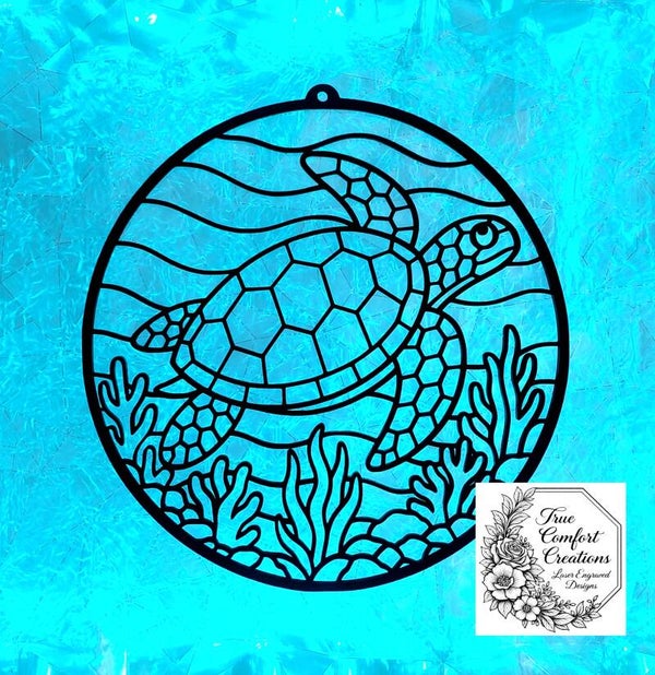 Underwater Swimming Sea Turtle