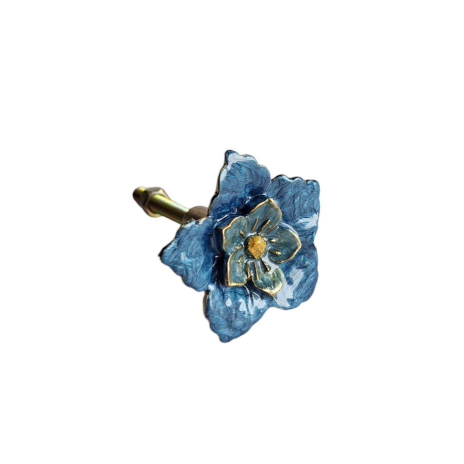 Kastknopje Dahlia blauw