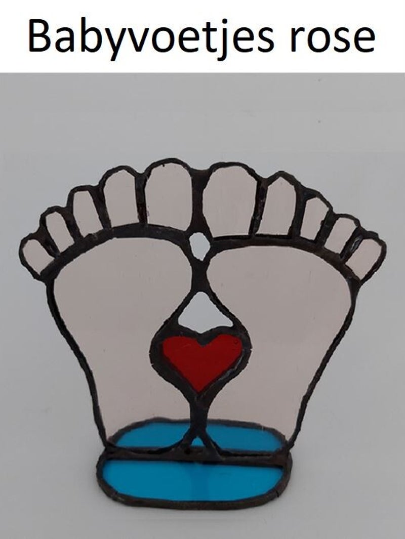 glasminiatuur glas in lood tiffany