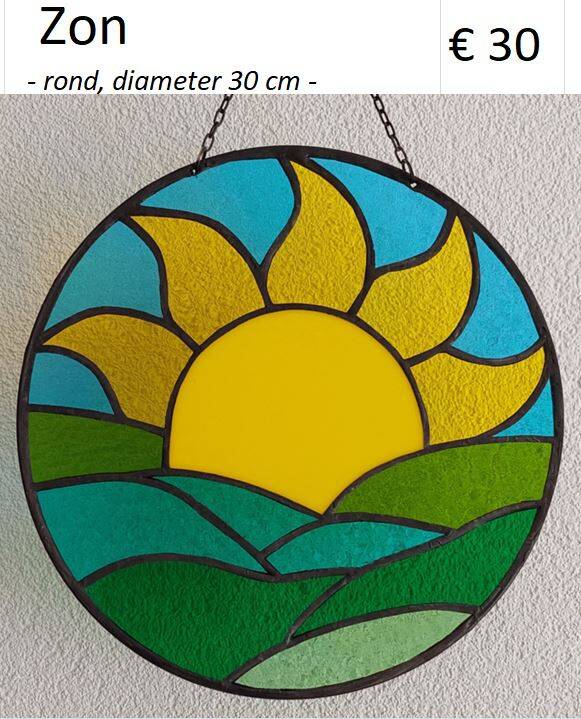 raamhanger glas in lood tiffany