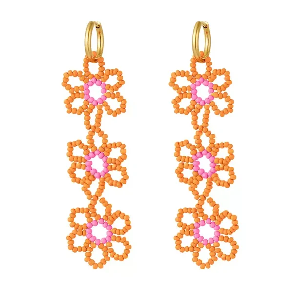 Flower earrings