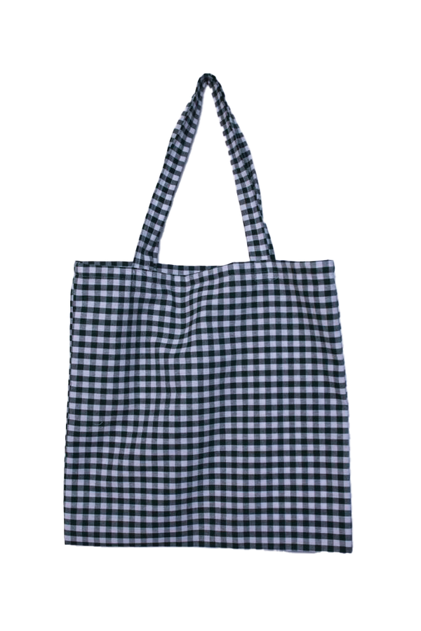 Ruitjes tote green