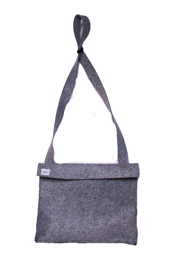 Vilten tas grijs