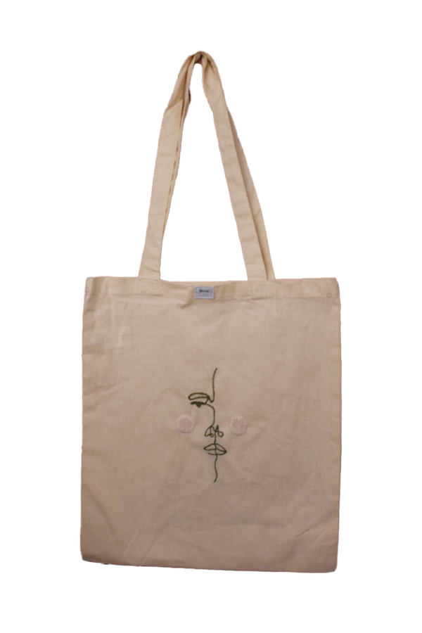 Faced tote