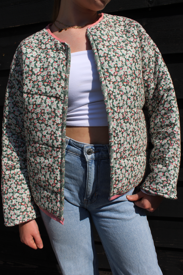 Pink flower jacket
