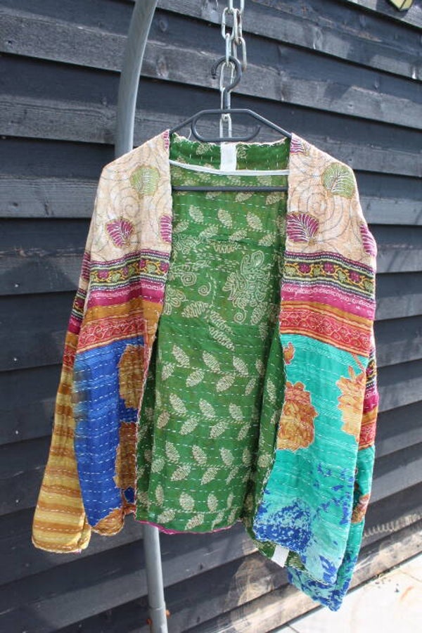 Vintage sari jas - reversible