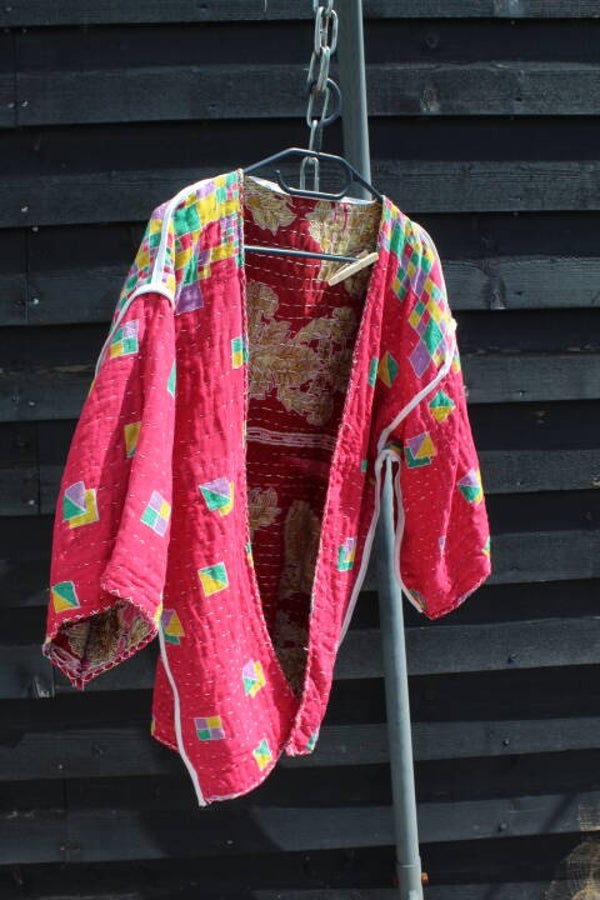 Vintage sari jas - reversible