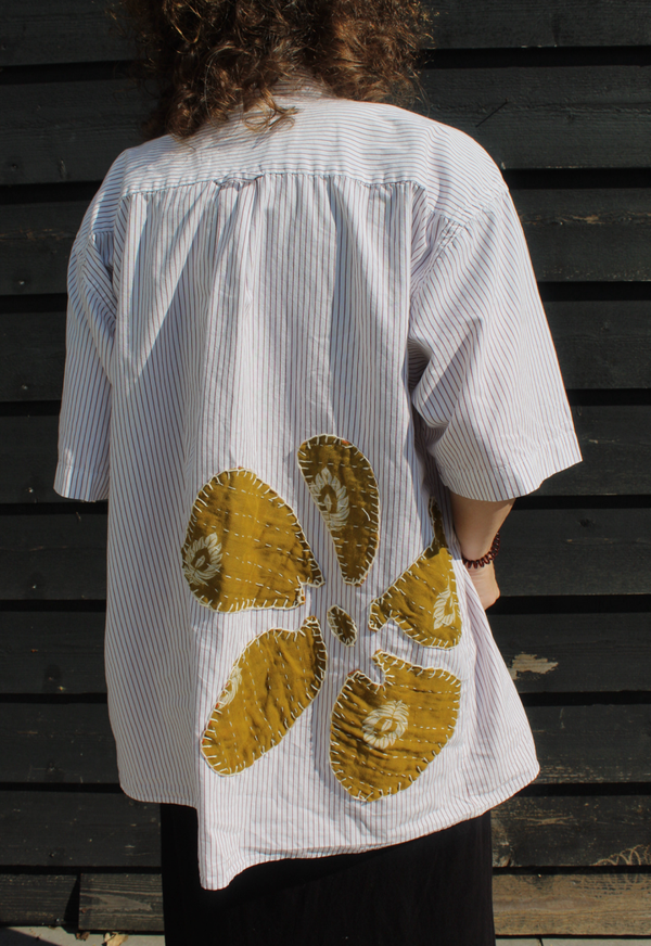 Hibiscus reworked shirt