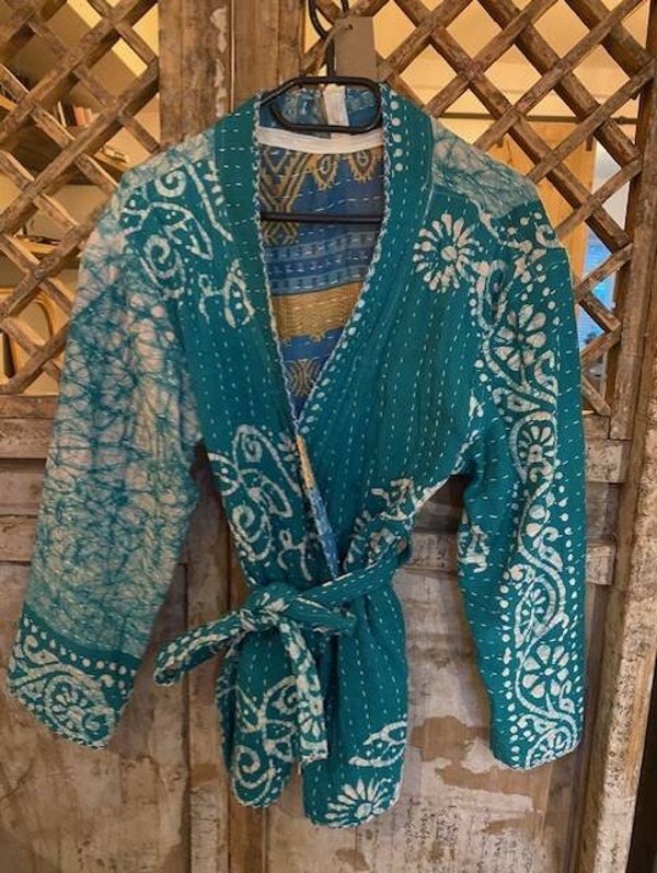 Vintage kimono groen