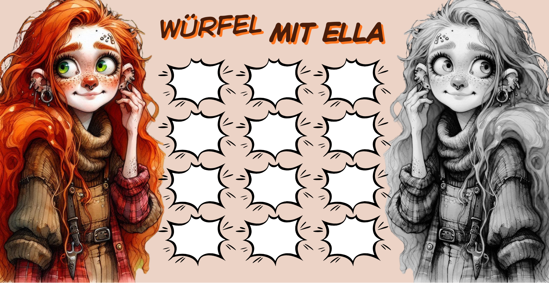 Würfel mit Ella