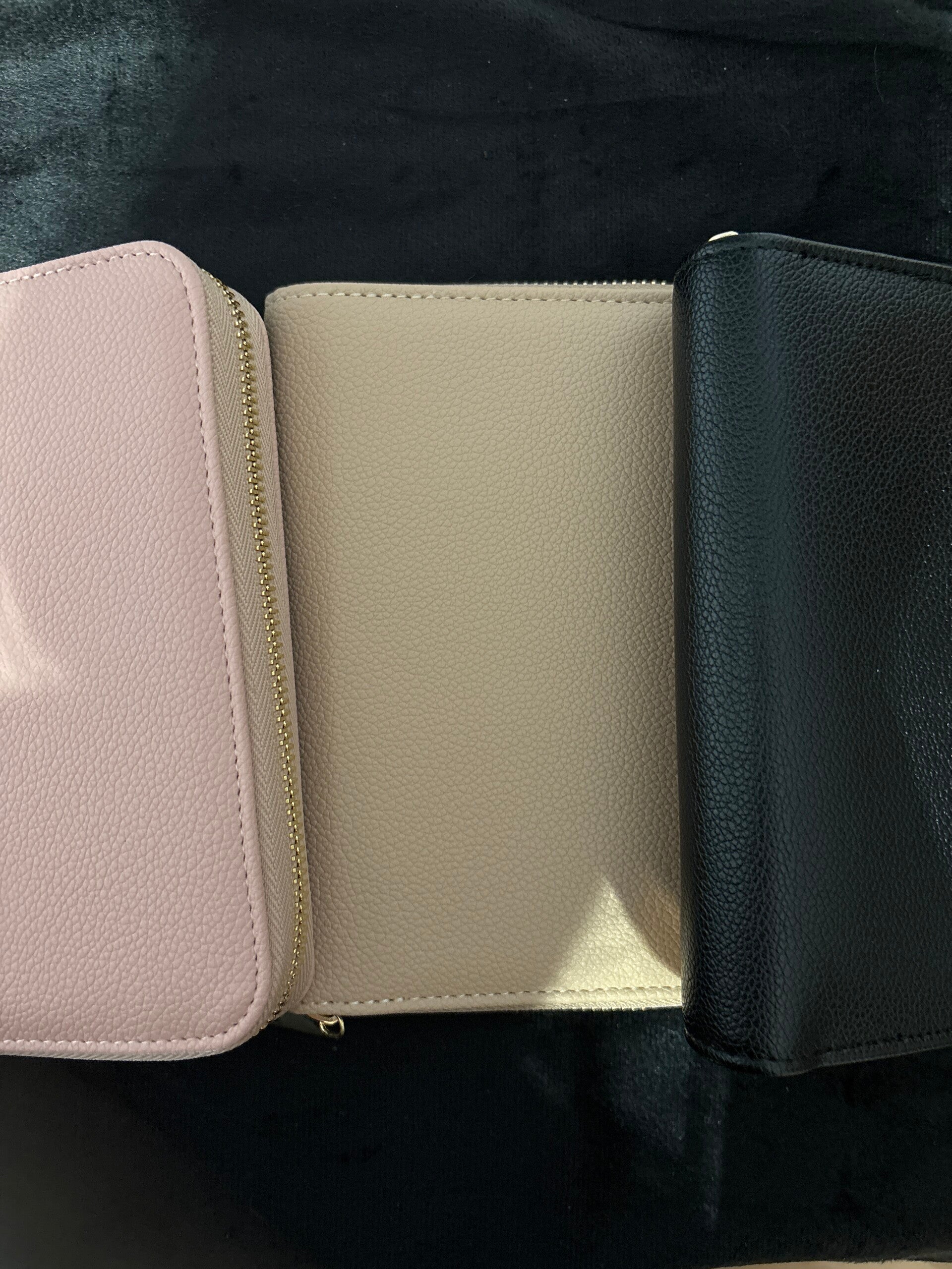 A7 Premium Zip Binder |  mit Reißverschluss | Ringbuch | goldene Ringe