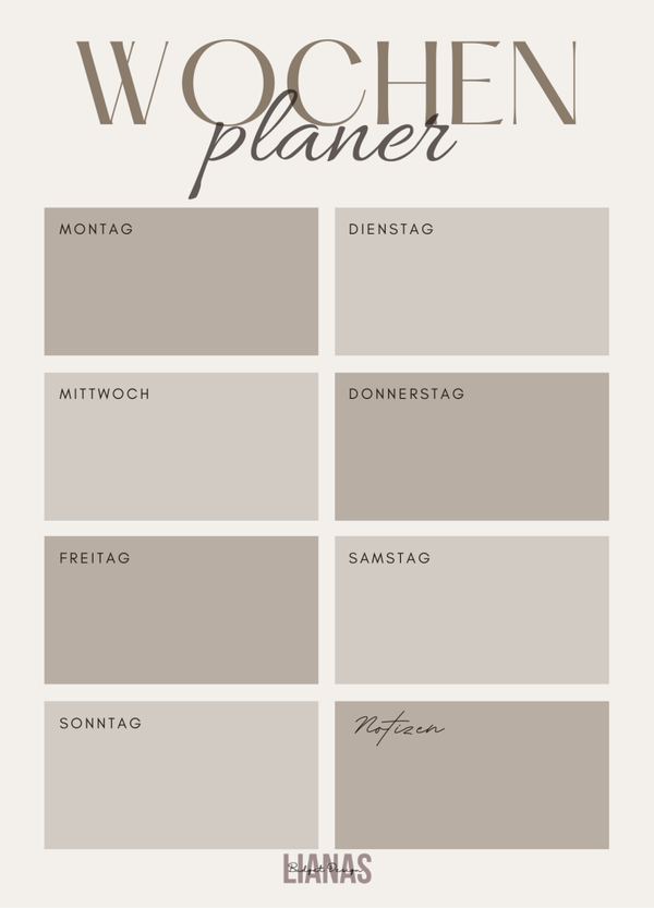 Wochenplaner