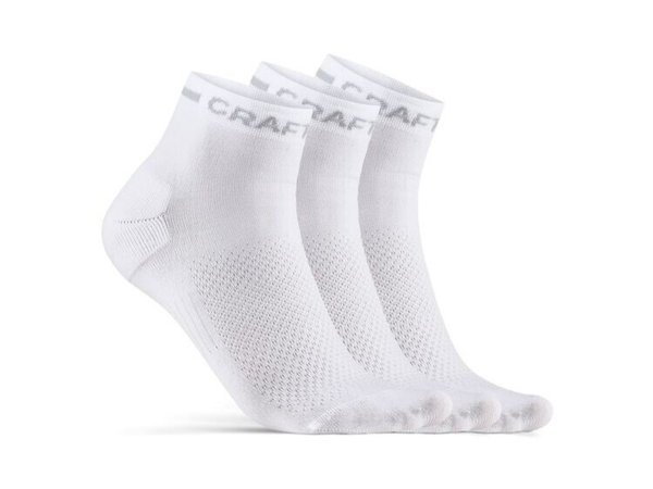 CRAFT CORE Dry Mid Sock 3-Pack weiss