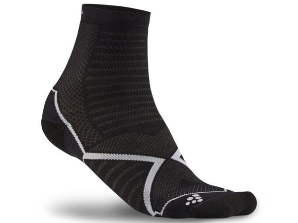 CRAFT Run Warm Sock schwarz-weiss