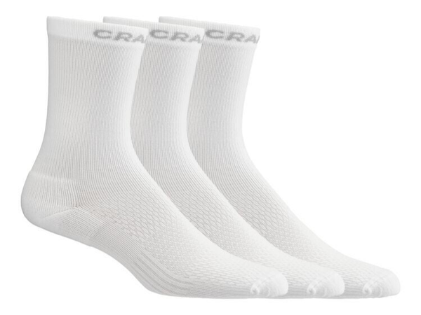 CRAFT CORE Dry High Sock 3-Pack weiss