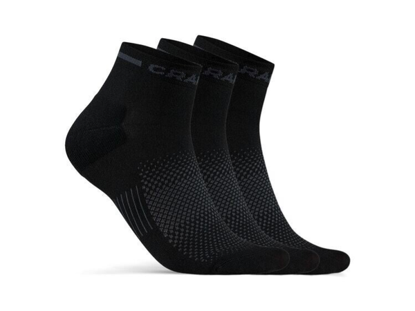 CRAFT CORE Dry Mid Sock 3-Pack schwarz