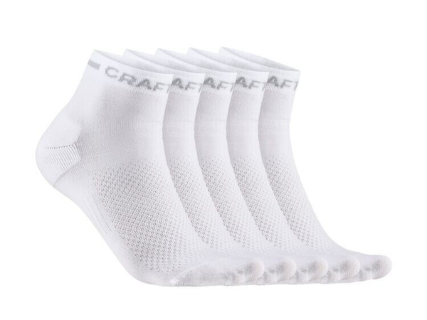 CRAFT CORE Dry Mid Sock 5-Pack weiss