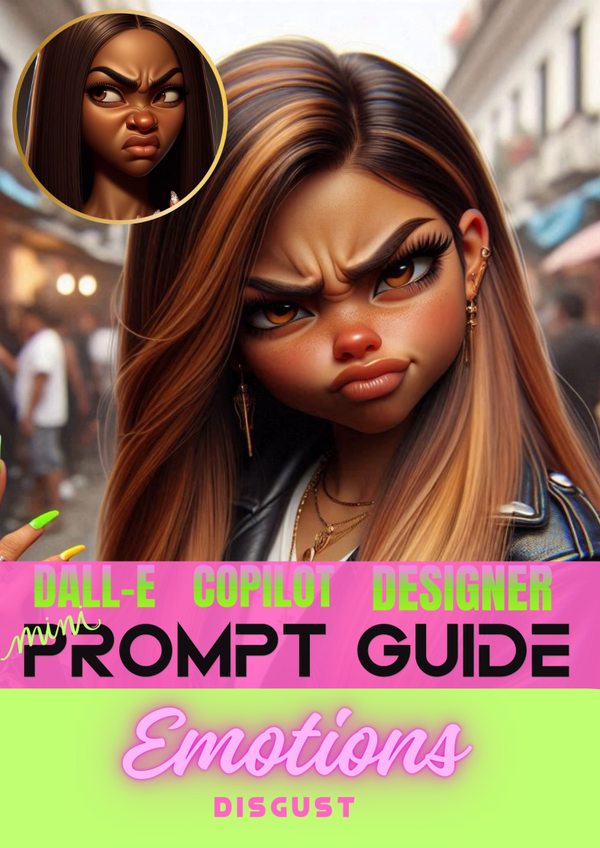 Emotions: Disgust AI Mini Prompt Guide | Dall-E | Bing | Copilot | Digital Art Inspo