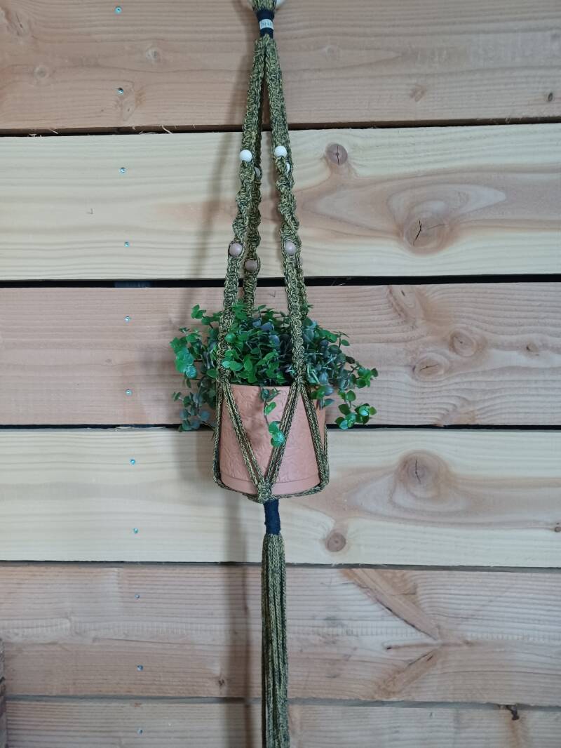 Model Omer € 15,-, kleur yellow-black, met pot en plant € 20,-