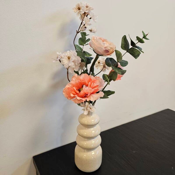 Japandi vaas Yuna incl boeket