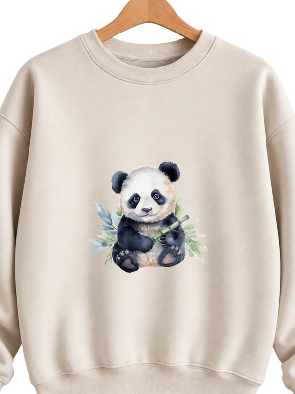 Panda gras  - strijkapplicatie