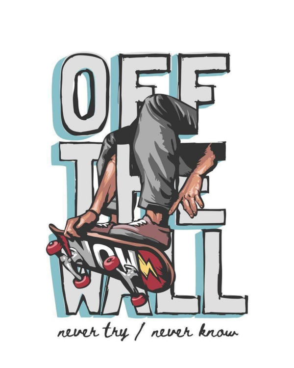 OFF THE WALL  - DTF strijkapplicatie