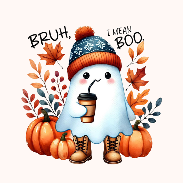 Bruh, I mean boo  - DTF strijkapplicatie