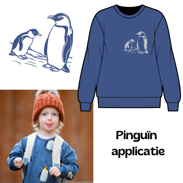 Strijkapplicatie 'Pinguïns '
