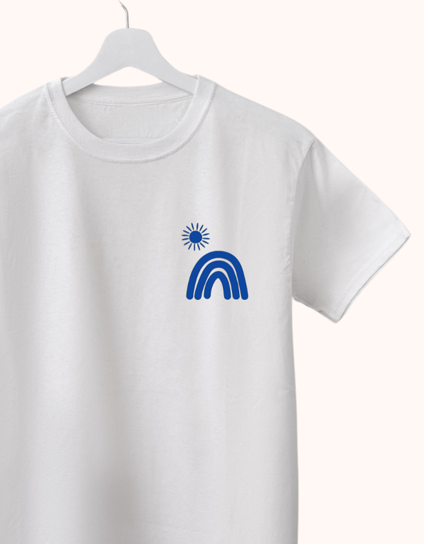 Strijkapplicatie 'Rainbow and sunshine'