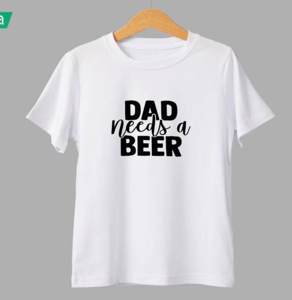 Strijkapplicatie ‘dad needs a beer’