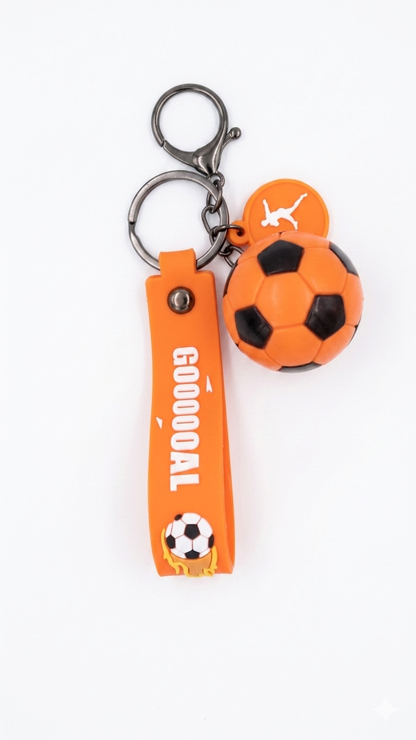 Oranje Voetbal Sleutelhanger "GOOOOOA