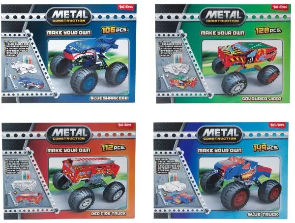 3D Constructiemetaal Monstertruck – Metalen Bouwset – Constructiespeelgoed – Kies je Model!