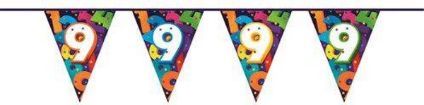 Vlaggenlijn 9 jaar (cijferlijn)