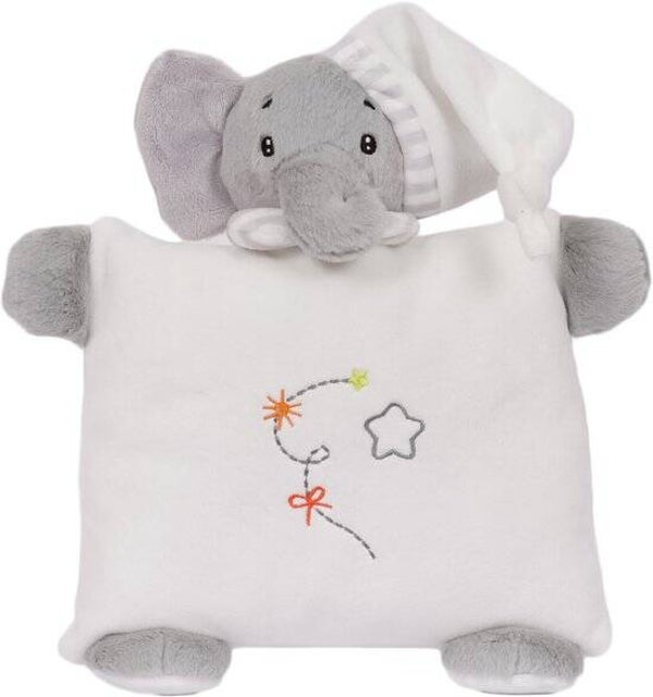 Olli Olifant Pluche Knuffelkussen – 27 cm – Zacht & Decoratief vanaf 0 Jaar