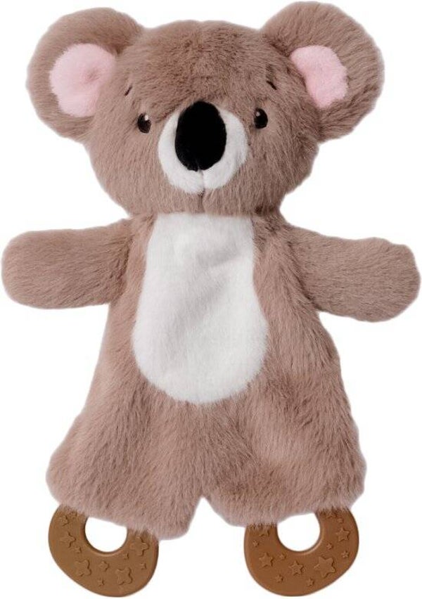 Kim Koala Pluche Knisperdoekje – Met Veilige Bijtring – 27 cm – Baby Ontwikkelingsspeelgoed vanaf 0 Jaar