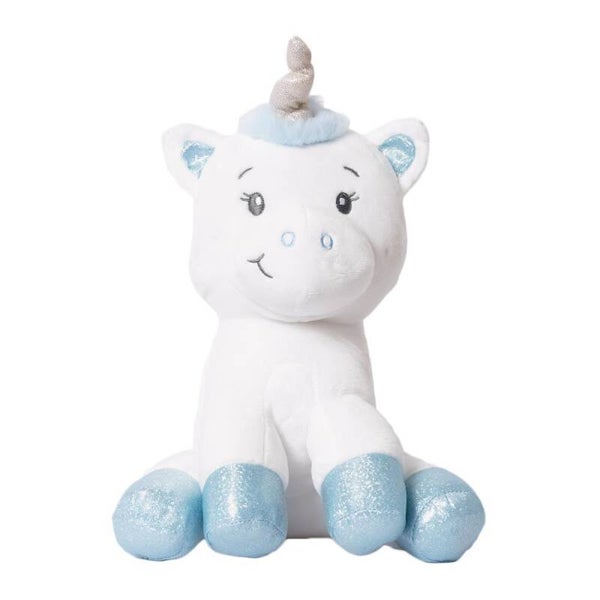 Jessie Eenhoorn Knuffel – 31 cm – Superzacht Pluche – Wit & Blauw – Vanaf 0 Jaar