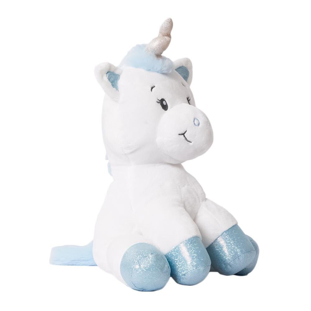Jessie Eenhoorn Knuffel – 20 cm – Zacht Pluche – Wit & Blauw – Vanaf 0 Jaar