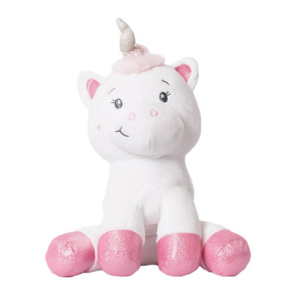 Luna Eenhoorn Knuffel – 20 cm – Zacht Pluche – Wit & Roze – Vanaf 0 Jaar