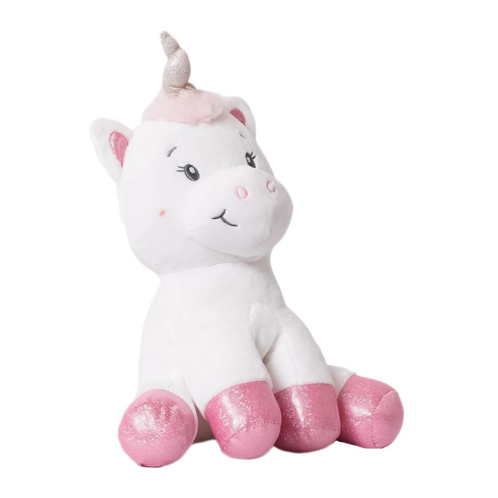 Luna Eenhoorn Knuffel – 31 cm – Superzacht Pluche – Wit & Roze – Vanaf 0 Jaar