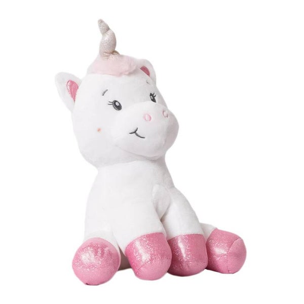 Luna Eenhoorn Knuffel – 31 cm – Superzacht Pluche – Wit & Roze – Vanaf 0 Jaar