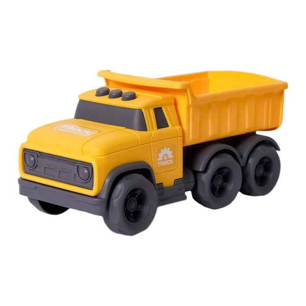 Duurzame BIOplastic Kiepwagen Geel – 24 cm – Educatief Speelgoed vanaf 18 Maanden